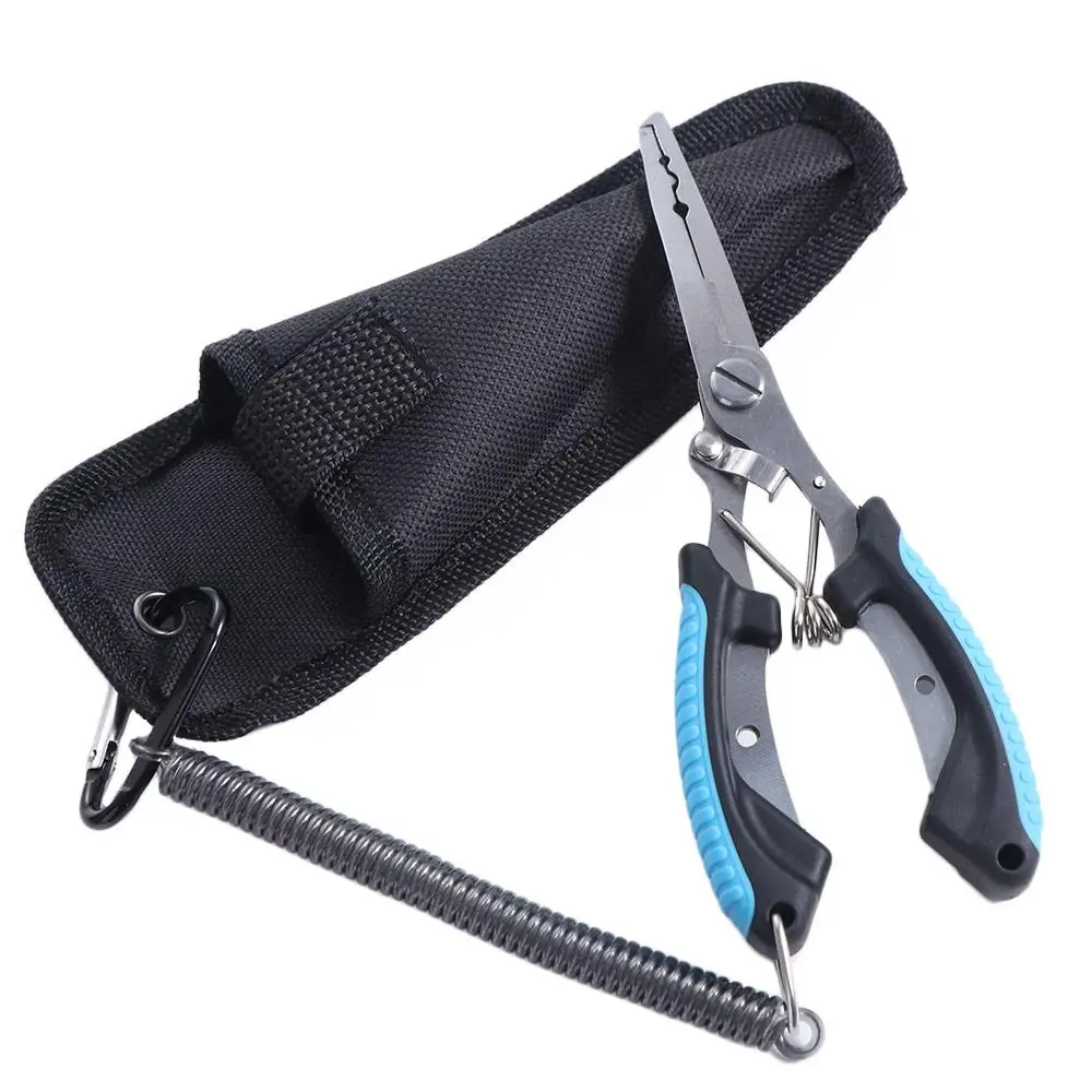 Fishing Hook Sharpener - คีมตกปลาสแตนเลส ที่ถอดเบ็ดตกปลา ทนทานต่อน้ำเค็ม กรรไกรตัดสายถักตกปลา เครื่องมือตกปลา