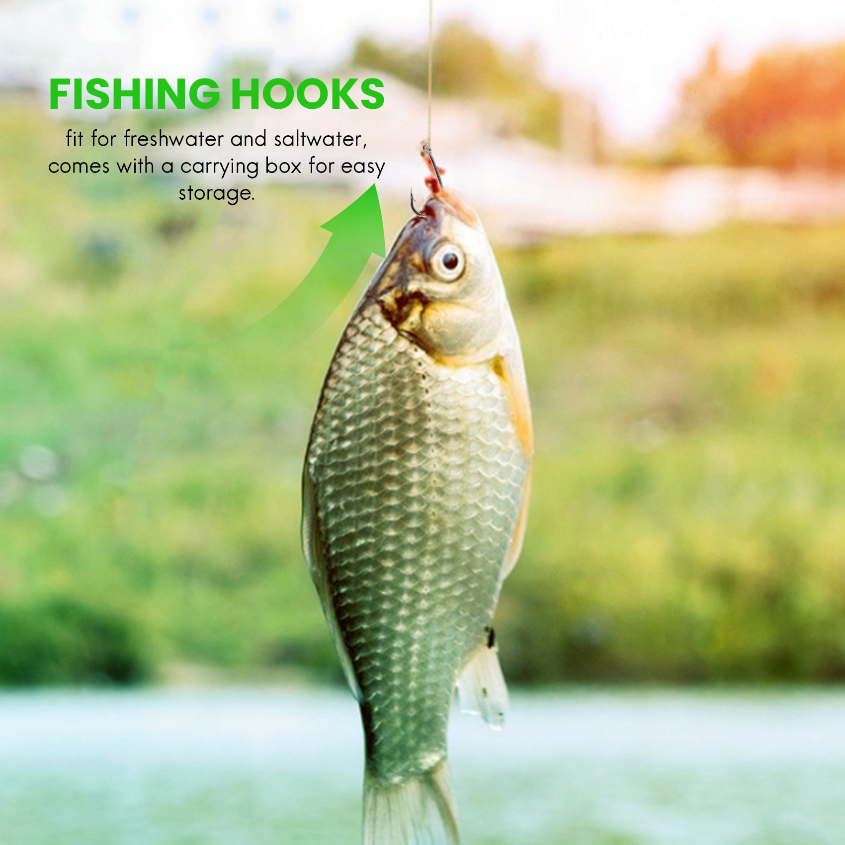 สินค้ามาใหม่ 500 ชิ้น/ชุด ขนาด - Fishing Hook Box บทวิจารณ์และราคา