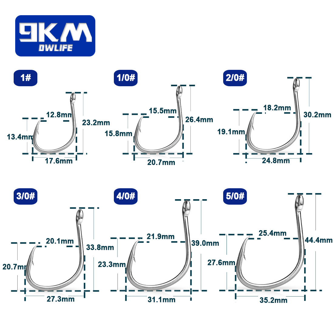 9KM ตะขอตกปลาน้ําเค็มเหยื่อสดต - Fishing Hook Offset บทวิจารณ์และราคา