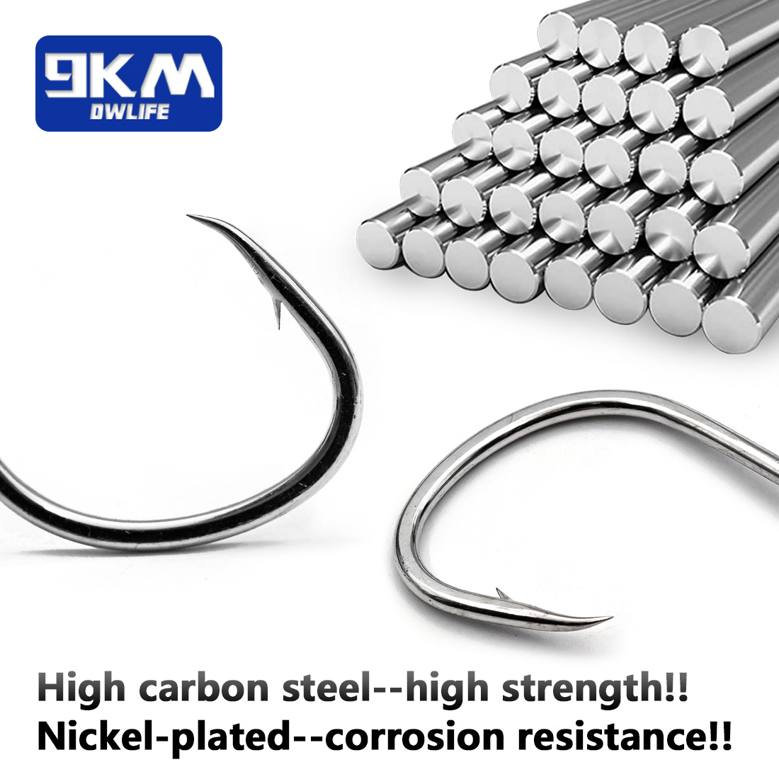 9KM ตะขอตกปลาน้ําเค็มเหยื่อสดต - Fishing Hook Offset บทวิจารณ์และราคา